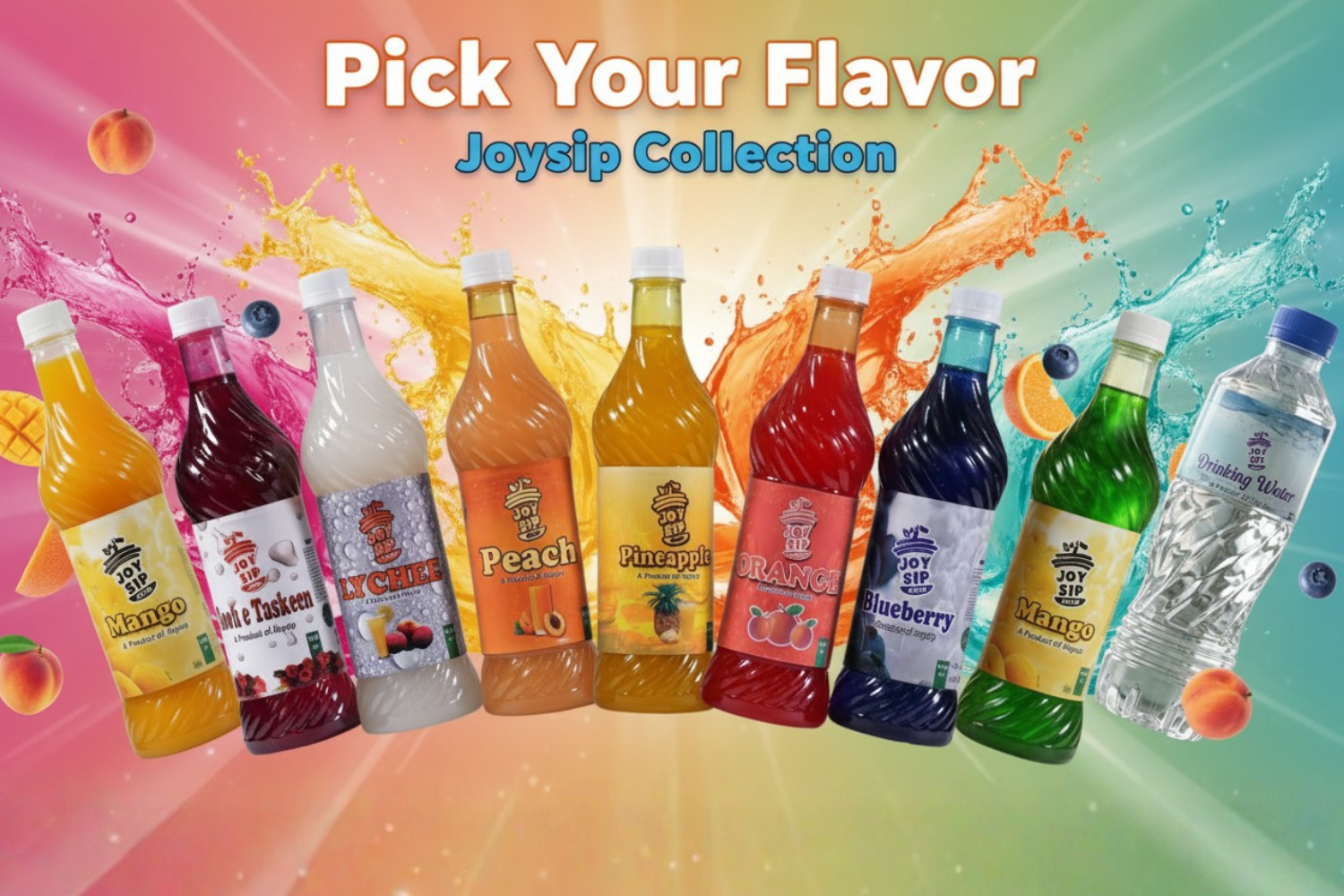 Orange citrus splash